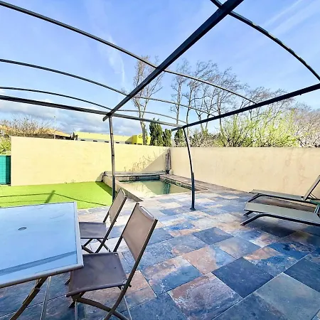 Villa 3 Ch Clim Piscine&bbq Calme Perpignan